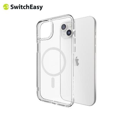 SwitchEasy NUDE M iPhone 15 Plus 6.7吋 磁吸透明軍規防摔保護殼(支援MagSafe)✿80D024